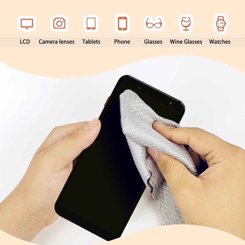 ZHJISHGUO 5 Pcs Extra Soft Microfiber Cleaning Cloths – High-Absorbency,