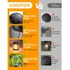 KOOPER Metal Solar Lanterns Outdoor Waterproof, 2 Pack Brighter Hanging