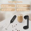 Rechargeable Milk Frother Handheld USB Type-C, Powerful Electric Foam Maker