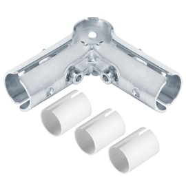 eoere 12 Sets 90 Degree 3 Way Cross Pipe Connector Clamps, Fits 3/4" EMT Conduit with PE Adapter Shims