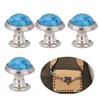 50 Pieces 8 mm DIY Buttons Turquoise Quick Rivets Studs