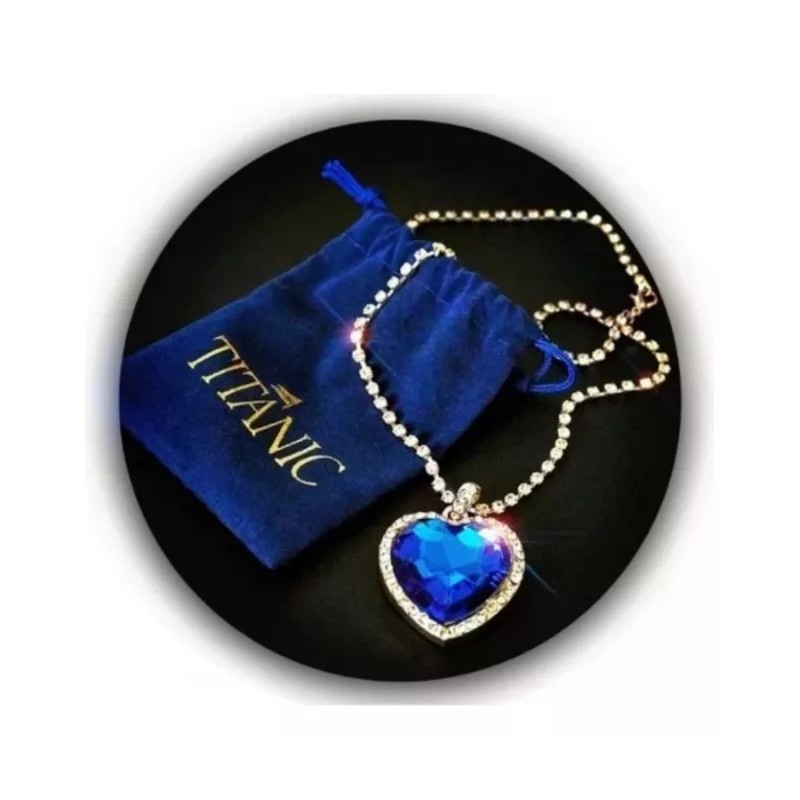 Dtup Collar Titanic Corazón Del Mar Plata