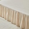 Uozzi Bedding Bed Skirt Queen Size Three Fabric Sides Elastic