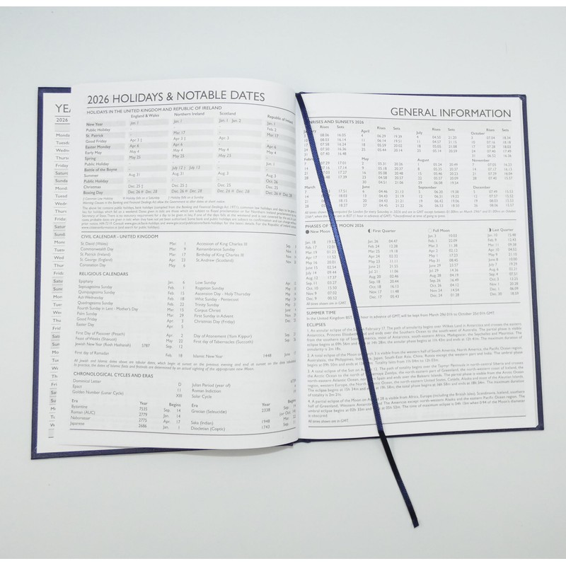 Sixstore 2026 Appointment Week to View A5 Diary, A5 WTV