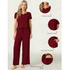 LazyCozy Womens Short Sleeve Pajama Sets - Viscose Made from