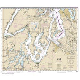 NOAA Chart 18448-Puget Sound-southern part by East View Geospatial