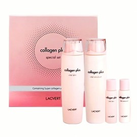 Laquebert Collagen Emulsion Skin Set Skin Elasticity Moisturizer Calming Rum Nutrition Cream Moisture Milk Wrinkle Vital 2 Piece Set / 라끄베르 콜라겐 에멀젼 스킨 세트 피부 탄력 보습제 진정 럼 영양 크림 수분 밀크 주름 바이탈 2종 세트