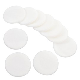 WOONEKY 10Pcs Cotton Loose Powder with Ribbon Makeup Applicator Tools for Mineral Body Loose Powder for Foundation Blush Concealer Applications