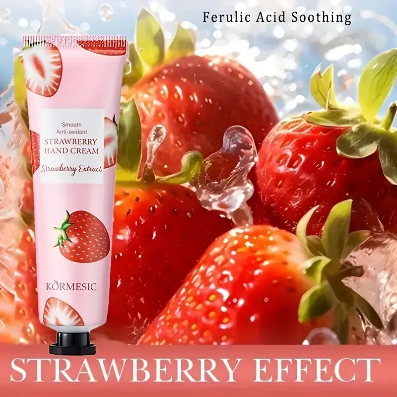 10 Crema Manos Fresa Hidratante Unisex