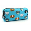 French Bulldog Pencil Case Capacity Canvas Pen Bag Pouch Stationary Case Makeup Cosmetic Bag Gadget Box