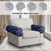 Wanzuoeng Dragonfly Star Print Sofa Armrest Protector, Scratch-Resistant Armchair Slipcovers
