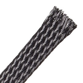 uxcell PET Cord Protector, 6.5Ft-8mm Wire Loom Cable Sleeve for OD 8-14mm Line Black
