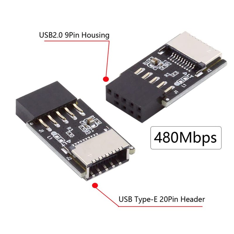 Xiwai USB 2.0 9Pin 10Pin Mainboard Header Male to USB