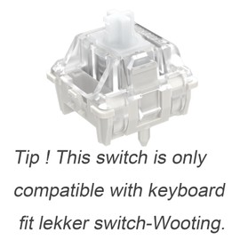 GATERON Magnetic Hall Sensor Keyboard Switches, KS-20 White Linear Pre-lubed 30gf Magnetic Key Switches, Free Setting of Pre-Travel SMD Compatible, Fit for Magnetic Mechanical Keyboards(35PCS)