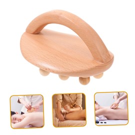 Ipetboom 2pcs Wooden Massage Stick for Muscle Relief Handheld Body Massager Tool Acupressure Brush for Neck Thighs Shoulder Foot