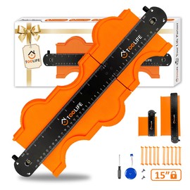 TOOLIFE Connectable Contour Gauge, Gifts for him Men Husband Dad,Woodworking Tools for Flooring Tile Carpenters, Cool New Measuring Tool for odd Shape, Valentines Day Gifts Anniversary Birthday Ideas