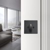 Matte Black Square Single Cylinder Deadbolt Lock, 6 Pack, Home