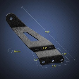 Nilight 2PCS Brackets for 50Inch Curved LED Light Bar fit 99-06 Chevy Silverado