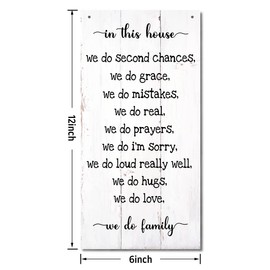 House Rules Home Signs Decor, In This House We Do Family, Hanging Wood Sign Home Décor, Rustic Wall Décor Sign, Wooden Wall Decoration, Art Wall Wooden Sign, Warm House Wall Hanging Décor