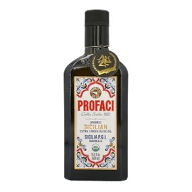 Profaci Sicilian Organic Extra Virgin Olive Oil – 100% Biancolilla Olives, Cold-Pressed, USDA Organic, 500mL 16.9 Fl Oz – Light & Fruity Sicilian EVOO