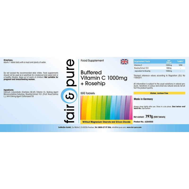 Fair & Pure® - Buffered Vitamin C 1000mg + Rose