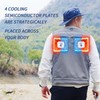 BOTTLESTALK Cooling and Heating Fishing Vest for Men, Semiconductor Tech