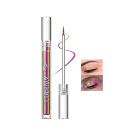 Easilydays Shimmer Liquid Eyeliner Pencil,Pink Purple Chameleon Colored Satin Eye Liner,Metallic Multi-Reflective Finish Eyeliners Waterproof Smudge-proof Longwearing Ultra-Fine Tip Eyeliner Pen (06)