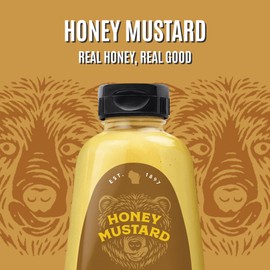Koops' Honey Mustard – Gourmet Mustard, Gluten-Free, Kosher, Made in USA, From Quality Mustard Seeds, Honey Mustard Sauce – 12 Oz, Pack of 2