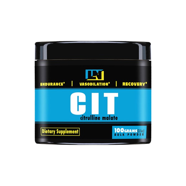 Citrulline Malate - Muscle Pump, Pre Workout Powder, Nitric Oxide Booster, Boost Muscle Vascularity Unflavored - 100g