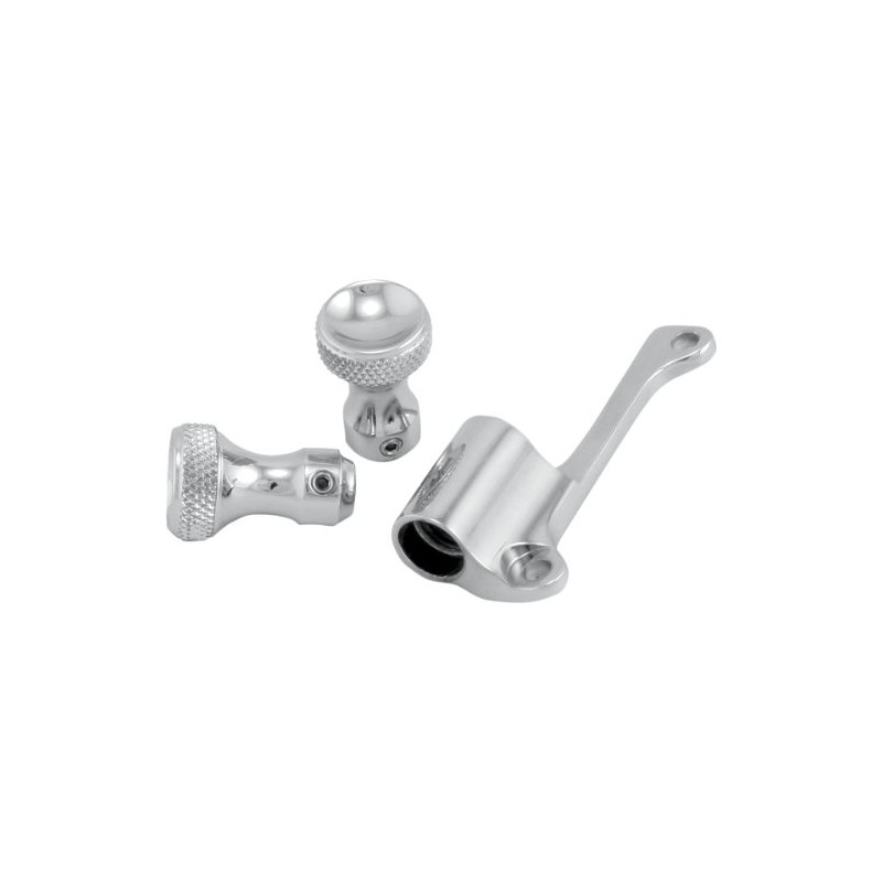 Todd's Cycle Raw Bracket Kit with Choke and Idle Knobs