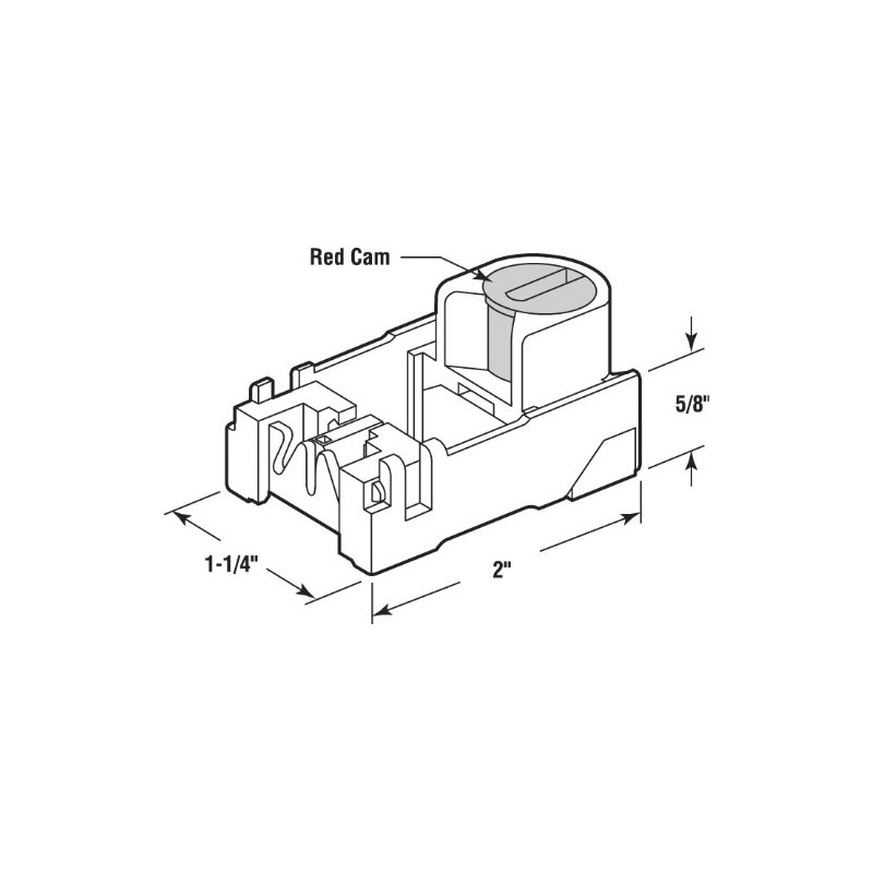Prime-Line H 4035 Tilt Window Balance Pivot Shoe, 5/8 In.
