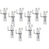 Yunox 16-615 Wire Net Hooks, 1.0 inches (25 mm), Chrome
