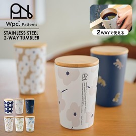[2024] Wpc. Patterns W126-9088-204 Stainless Steel 2-Way Tumbler, Camellia, Navy, Ladies' Cup, Thermal, Cold Insulation, Lid Included, Removable Parts, Office, Home, Home, Cafe, Stylish, Cute, Living