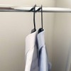 Oritani Shirt Hangers, Thin Hangers, Color Fit, Black, Set of