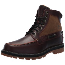 Timberland Men's Britton Road Mid Lace Up Waterproof Fashion Boot, Burgundy Full Grain, 8.5