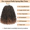 10 Packs Yanky Twist Crochet Hair 8 Inch Pre-twisted Natural