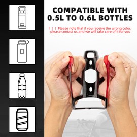 ROCKBROS Bike Water Bottle Holder Bike Bottle Cage Bicycle Bottle Cages Durable Ultra-Light with Screws Tool, Universal Bike Cup Holder Rack for MTB Road Bikes