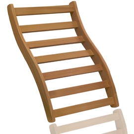 LTCCDSS Red Cedar Canadian Sauna Backrest | S-Shape Design - Slip-Resistant - Non-Toxic - Comfortable - Sauna Accessories Kit Apply to Barrel or Infrared Sauna (25.98 in * 16.54in)