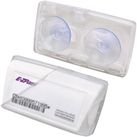 Windshield EZ Pass Holder - Super Strong Suction Cup Mount for EZ Pass, iPass & Toll Pass Transponders (Clear)
