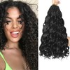 FLWAI Pre Looped Ocean Wave Crochet Hair 14 Inch 8