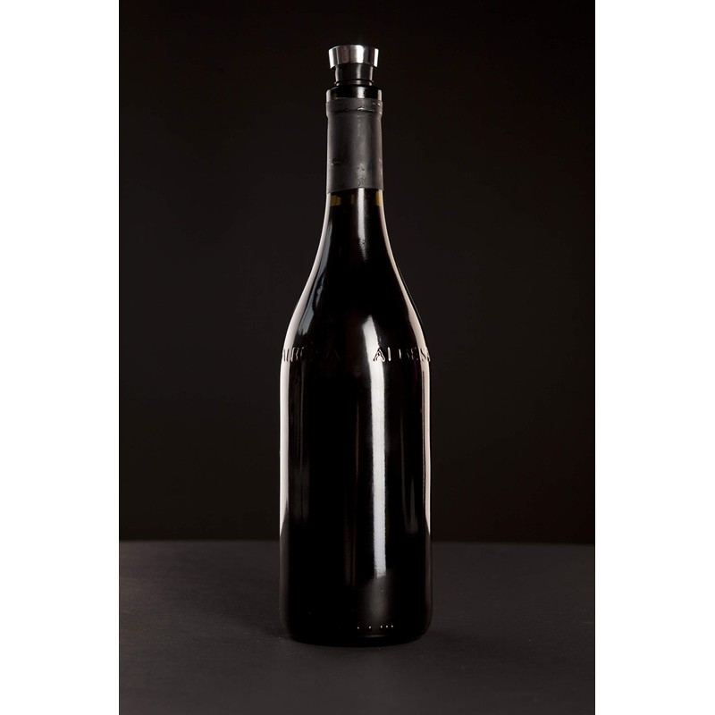 Quirky PVSR2-XBEU Corkscrew with Pouring Spout and Stopper, Black