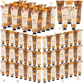 Dansib 10 Pcs Fall Hand Cream Bulk Gifts for Women Pumpkin Hand Lotion Bulk Baby Shower Party Favors for Guests Travel Size Thanksgiving Wedding Birthday Party Supplies