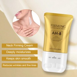 Ah-8 Firming Neck Cream, Hals und Dekollete Creme, Neck Massager Firmings Cream mit Hexapeptide, Reduzierung Halslinien, Hebt, Aufpolstert und Strafft Haut