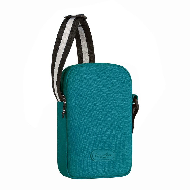 Travelon Coastal - Mini bandolera con bloqueo RFID, Lagoon, Una