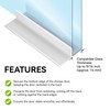 M6221 Sliding Shower Door Bottom Track Guide, 5/8 in. Channels,