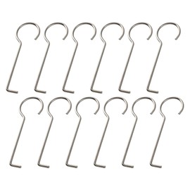 Stainless Steel Drain Key Lifting Hooks - Rustproof Drain Grate Puller for Shower, Bath, Sink Daily Cleaning & Maintenance (12 pcs)