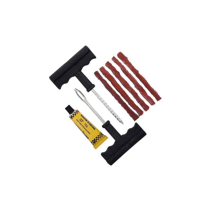 Kit 8 para Parchar Llantas sin Cámara Moto Rzr Auto