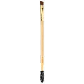 Profesional de Doble Extremo para Maquillaje de Cejas, Cepillo de Pestañas y Cejas con Diseño en Espiral (Color de madera original.)