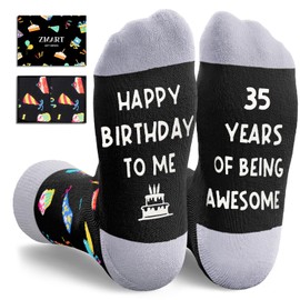 Zmart 35th Birthday Gifts Women Men - Socks for 35 Year Olds, Gifts for Her Him Born in 1991