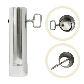 TAISOCA Stove Pipe with Damper 2.36 Inch Thickened Wood Stove Damper Chimney Damper Wood Stove Pipe Kit for Hot Tent Stove